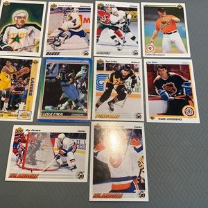 A collection of sports cards🏀🏈🏒⚾️